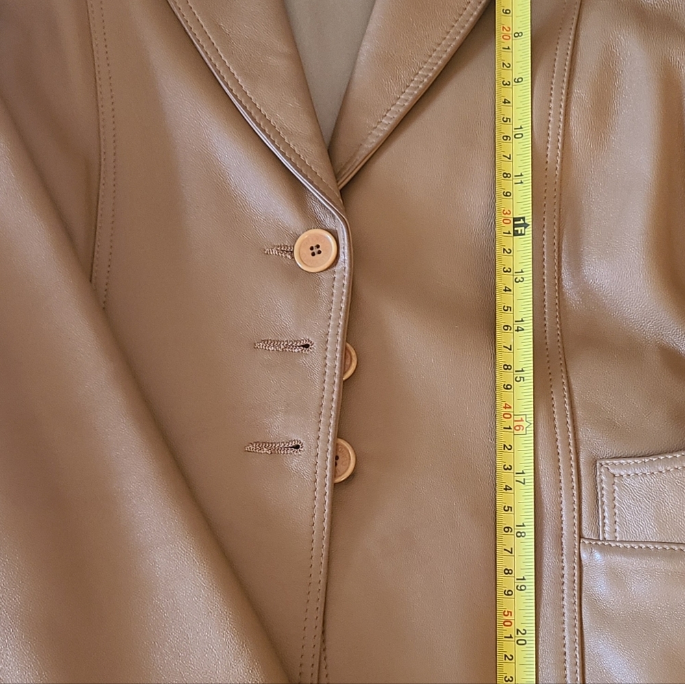 Camel leather jacket - Picture 8 of 8